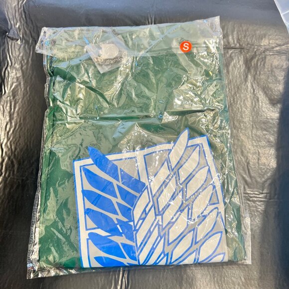 Anime Attack On Titan Green Hooded cape hooded Cloak Set - Picture 12 of 13